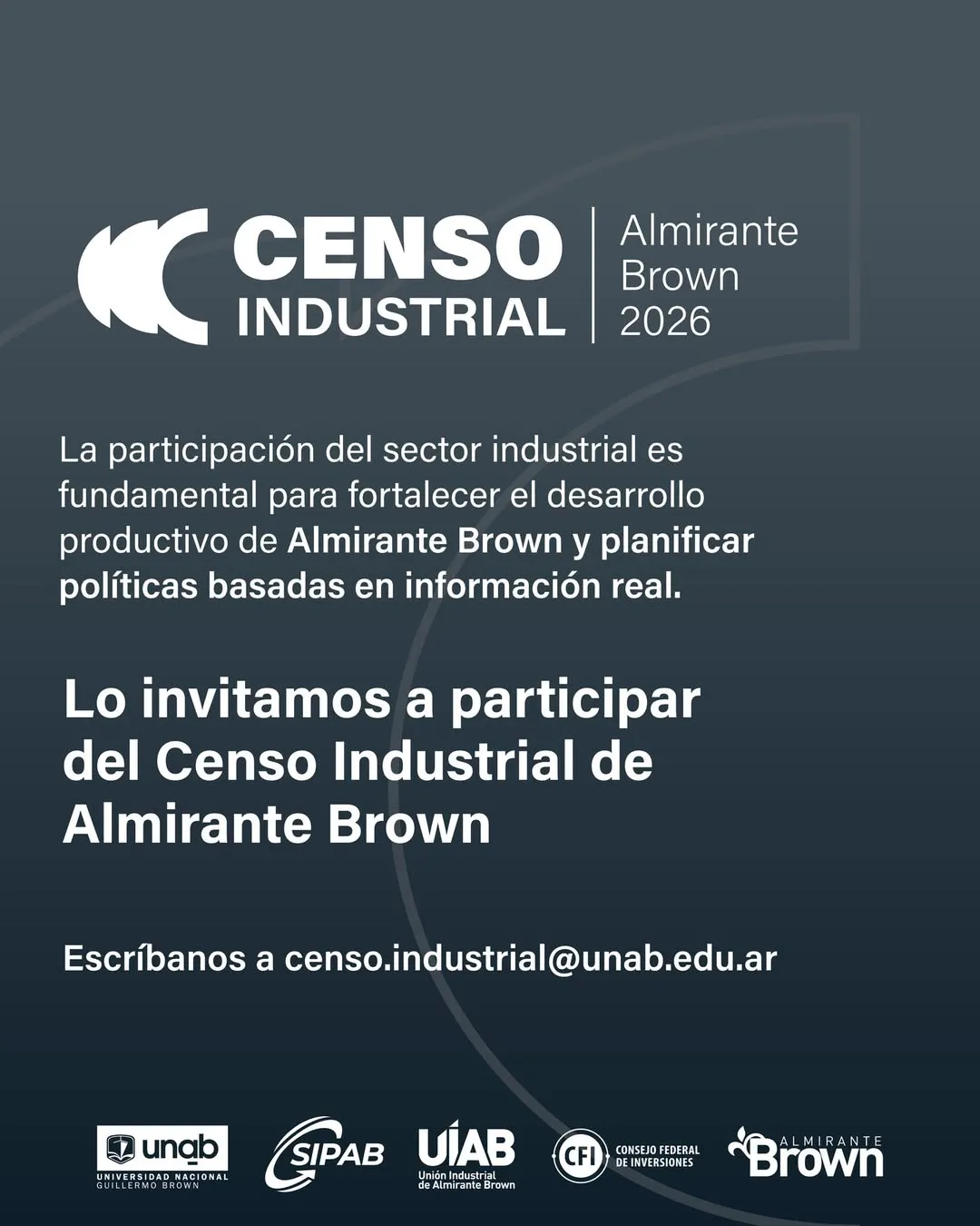 Censo Industrial de Almirante Brown 2026 pie
