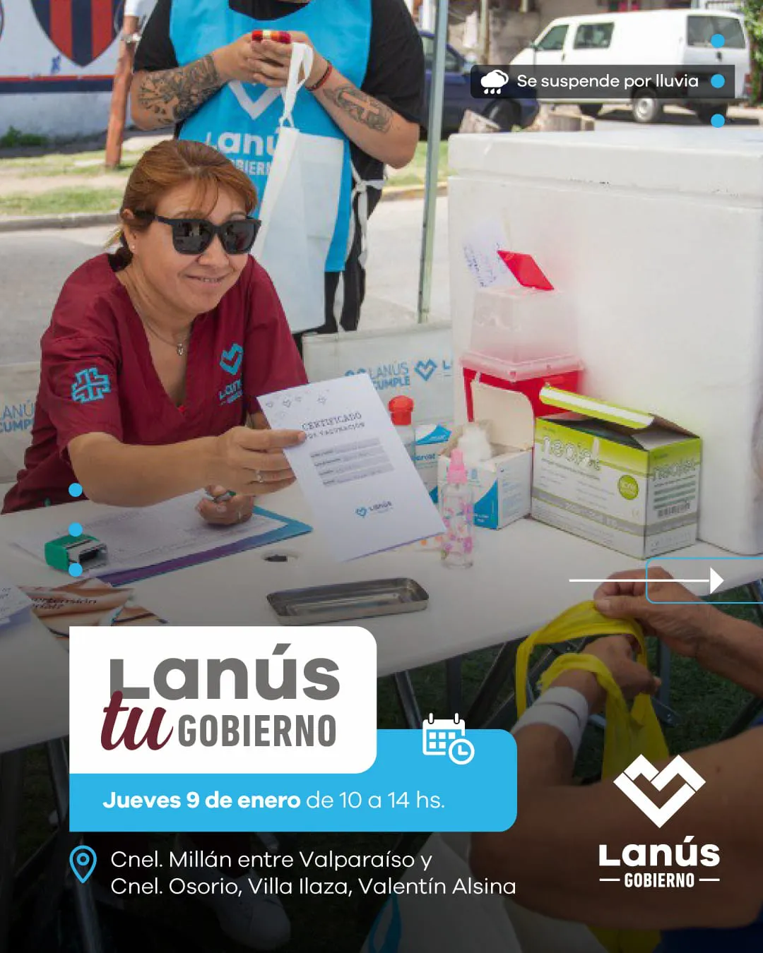 Operativo Territorial Lanús Tu Gobierno primera jornada del año en Valentín Alsina_1