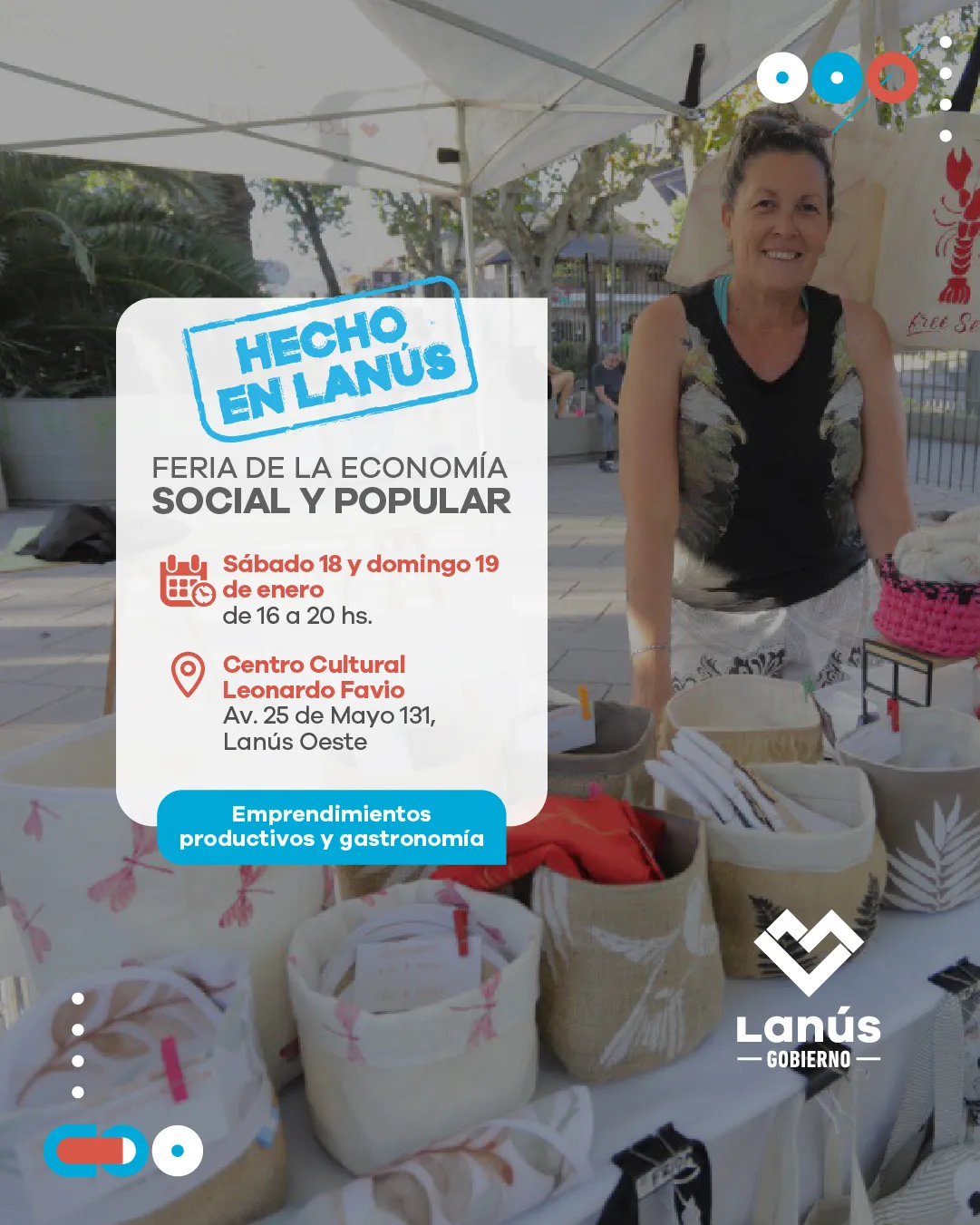 Feria de la economía Social y Popular “Hecho en Lanús” tendrá dos nuevas jornadas en Lanús Oeste_1