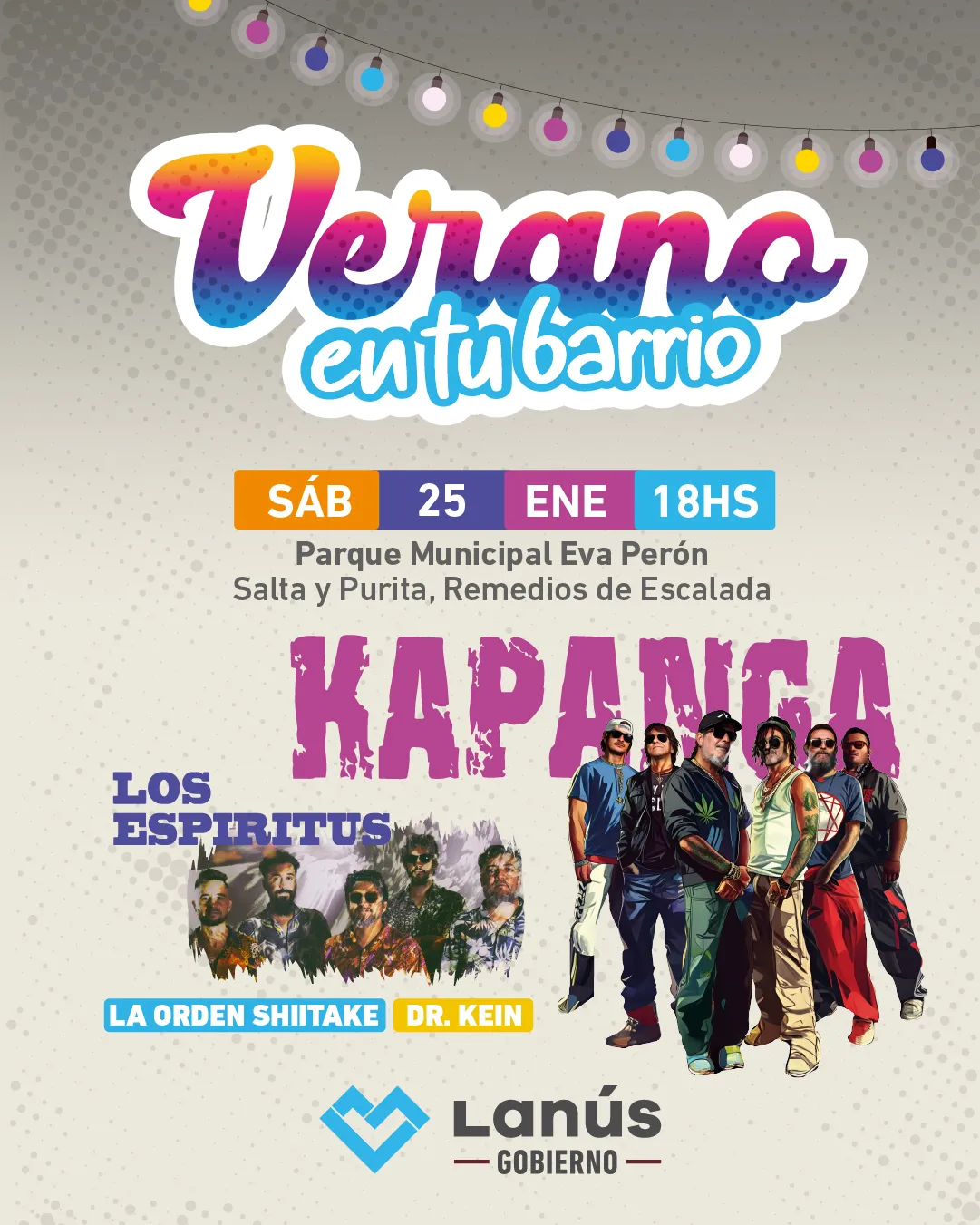 VERANO EN TU BARRIO - FLYER BANDAS 25 ENERO
